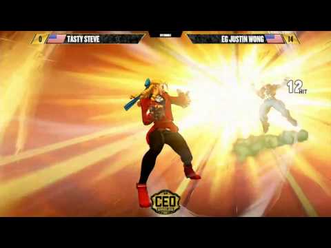 "BBR" SFV AT CEO2016 - TASTY STEVE vs EG JUSTIN WONG  (1080p HD)