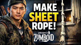 How to MAKE SHEET ROPE in Project Zomboid (Step by Step)