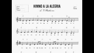 Ejercicio interactivo de Himno de la Alegría