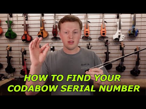 Find Your CodaBow Serial Number