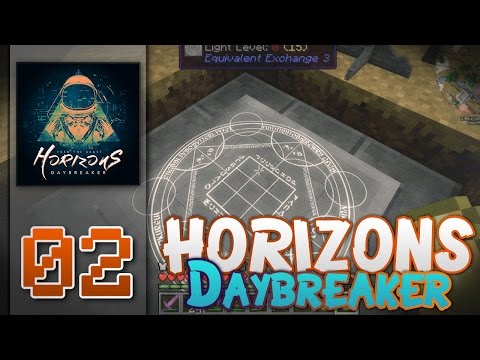 Minecraft - Horizons : Daybreaker- FTB -60FPS - "Equivalent Exchange 3 Storage System!" - S1E02