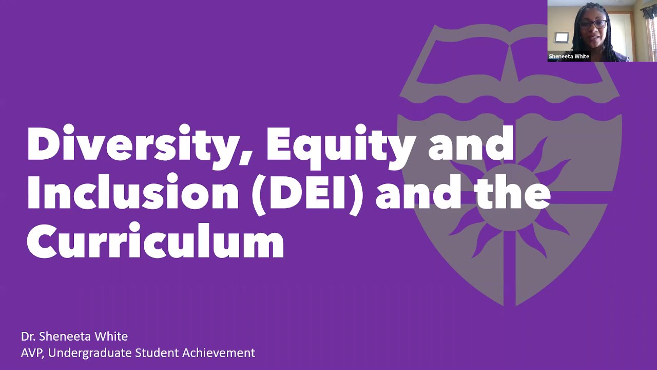 Diversity, Equity and Inclusion in the Curriculum