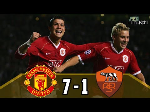 Manchester United 7 x 1 As Roma, #UCL 2006/2007 || Resume Highlight & Goals