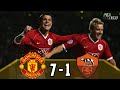 Manchester United 7 x 1 As Roma, #UCL 2006/2007 || Resume Highlight & Goals