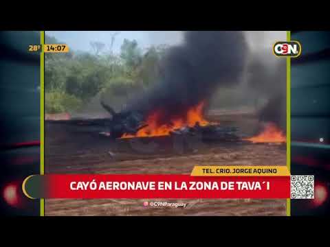 Cayó aeronave en la zona de Tava'i