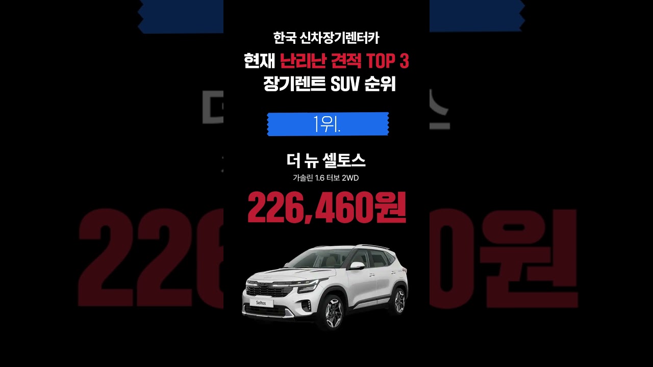 장기렌트 vs 리스 차이점 총정리