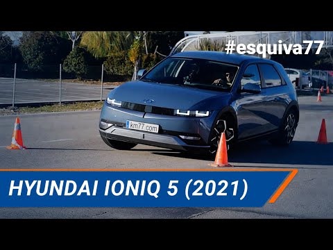 Hyundai IONIQ 5 (2021) – Maniobra de esquiva (Moose test) y eslalon | km77.com