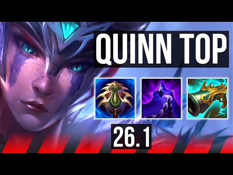 QUINN vs GANGPLANK (TOP) | Fleet Footwork, 50K damage | EUW Challenger | 26.1