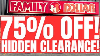 🏃🏾‍♀️RUN DEAL!! | 75% OFF!! | FAMILY DOLLAR!! | HIDDEN CLEARANCE!!