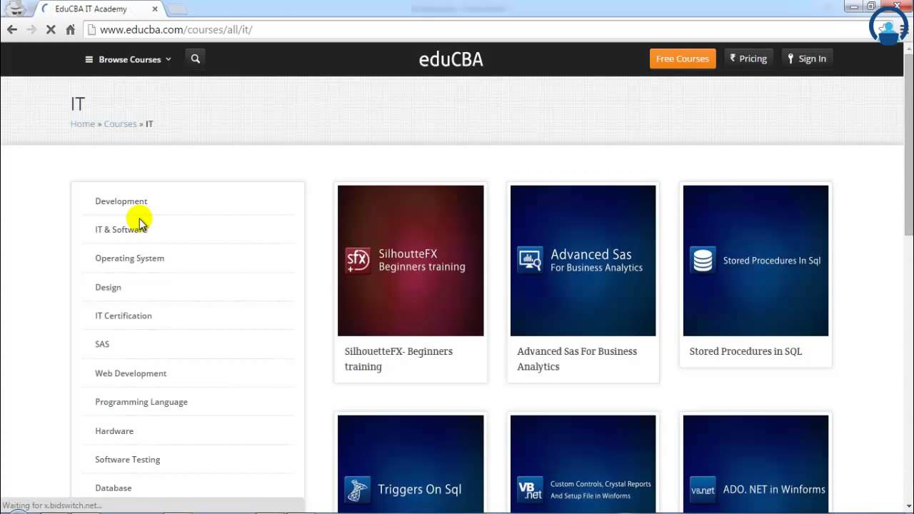 eduCBA IT Course Bundle