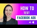 How to do testing with FB ads 🤔