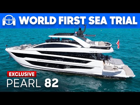DRIVING Pearl's £4.8m Mini Superyacht | Pearl 82 Test Drive, Tour & Review