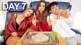 EATING ONLY AIRPLANE FOOD FOR 7 DAYS