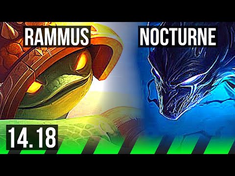 RAMMUS vs NOCTURNE (JGL) | 4/1/7, 500+ games | EUW Master | 14.18