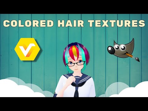 Vroid Studio - How to do different colored Hair textures