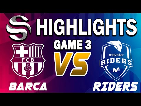 Barcelona vs Movistar Riders Game 3 Highlights - LEAGUE OF LEGENDS - SUPERLIGA - PLAYOFFS