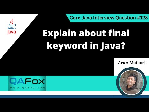 Explain About Final Keyword In Java Core Java Interview Question 128