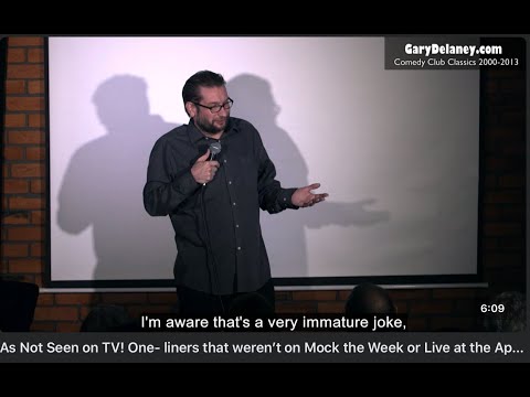 As Not Seen on TV: Gary Delaney one-liners that weren't ever on Mock the Week or Live at the Apollo.