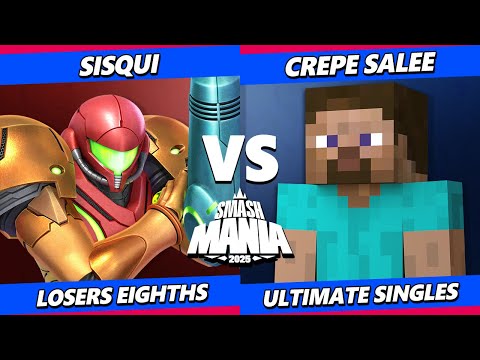 SmashMania 2025 TOP 8 - Sisqui (Samus) Vs. crêpe salée (Steve) Smash Ultimate - SSBU