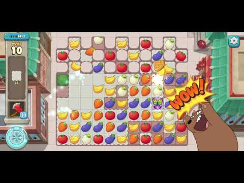 We Bare Bears Match3 Repairs Level 1412 - No Boosters