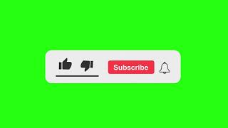 YouTube like subscribe bell icon buttons green scr