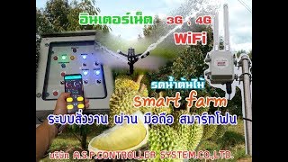 ระบบ สมาร์ทฟาร์ม  สั่งงานด้วยมือถือ สมาร์ทโฟน อินเตอร์น็ต 3G ,4G ,WiFi