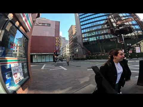 A Walk from South Station to Park Street, Downtown, Boston, MA, 3/11/2025.