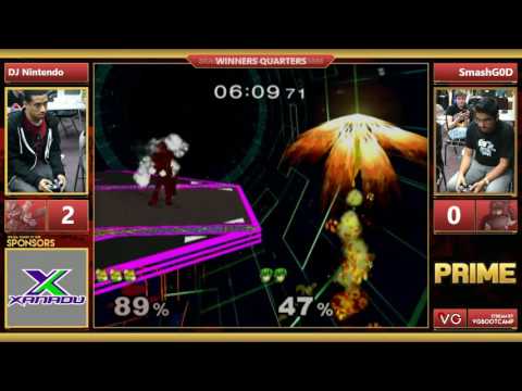 Prime - DJ Nintendo (Fox) Vs. SmashG0D (Marth) SSBM Winners Quarters - Smash Melee