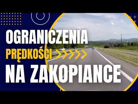 Speed ​​limits on Zakopianka (DK7 Kraków-Myślenice)