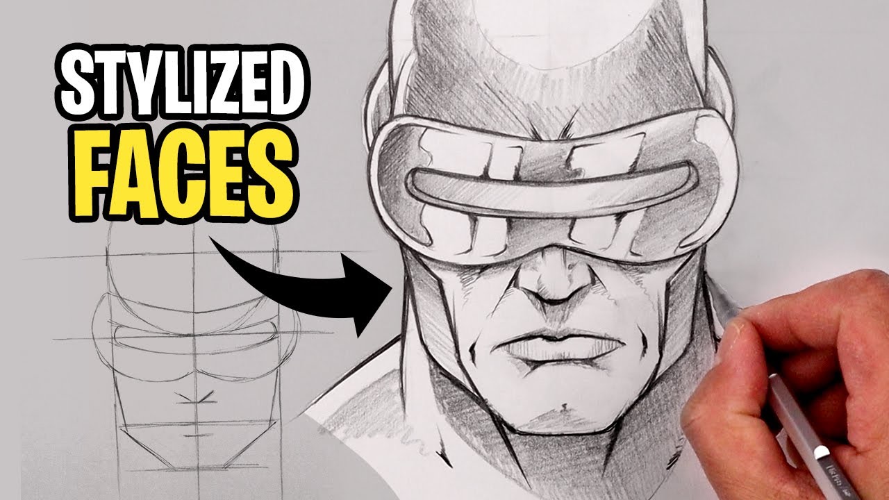 How To Draw CYCLOPS | XMEN Sketch Tutorial