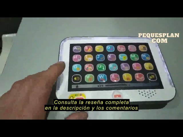 Vídeo relacionado con Fisher-Price Ríe y Aprende Mi primera tablet, juguete electrónico educativo con luces y sonidos para bebé +1 año, Versión: Francés, CDG56