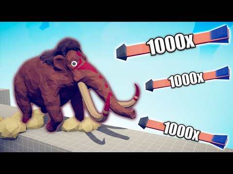MAMMOTH vs 1000x OVERPOWERED UNITS - TABS | Totally Accurate Battle Simulator 2023