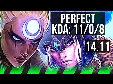 DIANA vs SEJUANI (JGL) | 11/0/8, Legendary, 700+ games | NA Master | 14.11