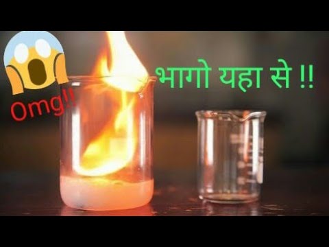 Reaction of Calcium carbide with water