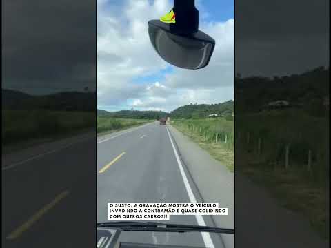 Caminhão transita na contramão na BR-116 em Frei Inocêncio (MG) #viral