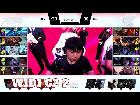 FPX vs RW - Game 2 | Week 1 Day 1 LPL Summer 2021 | Rogue Warriors vs FunPlus Phoenix G2
