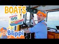 Blippi Explores A Boat Blippi Loves Planet Earth Water Taxi Educational Videos For Kids