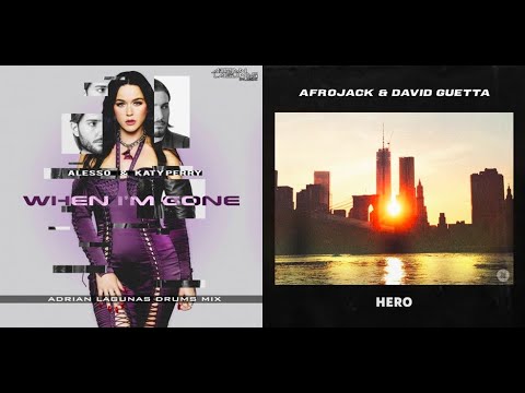 David Guetta + Afrojack + Luxtides Vs Alesso + Katy Perry When A Hero Is Gone (DJ Looly Mashup #210)