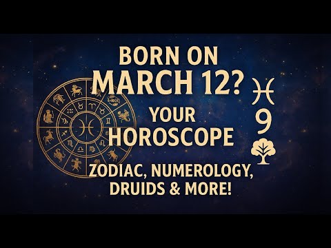 Born on March 12? Your COMPLETE Horoscope Breakdown | Zodiac, Numerology, Druids & More!
