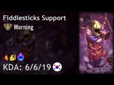Fiddlesticks Support vs Rakan - Morning - KR Challenger Patch 8.4