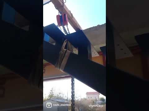 çelik  merdiven  imalatamız.  Our steel ladder manufacturing #architect  #inşaat  #çelik