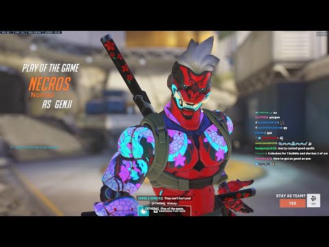 POTG! GENJI OP?! NECROS FASTEST GENJI IN THE WORLD - OWERWATCH 2 GAMEPLAY