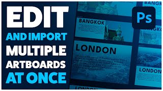 How to multiple artboards at once - Adobe Photoshop tutorial