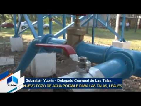 Un nuevo pozo de agua potable para los habitantes de Las Talas - Gobierno de Tucumán