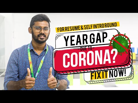 Part of a video titled How to fill year gaps in my resume? | Interview Tips - YouTube