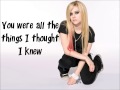 My Happy Ending - Avril Lavigne lyrics (HQ!!!)