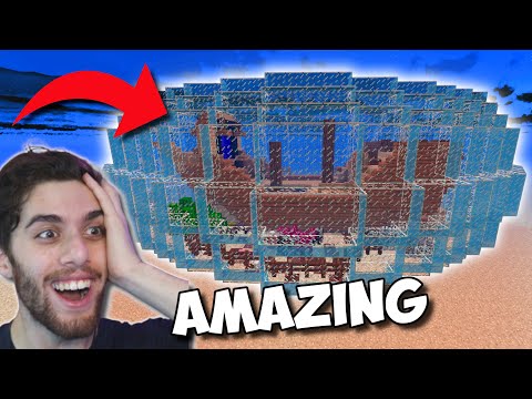 The COOLEST UNDERWATER BASE I've Ever Seen In Minecraft!!! - Amazing Pirate Ship Survival Base