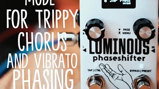 Video thumbnail for New!  Alexander Pedals: Luminous Phaseshifter (STEREO DEMO) Taking phasing to a new level!! by SpiralCasterPlaysPedals