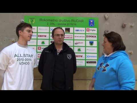 All Stars 2.DRL 2016 - Vzhod: Gregor Pesko (RD Rudar) in Gašper Dokl (RK Metlika)