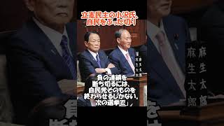 立憲小沢氏、自民をぶった切り#政治#ニュース#物価高#参院選#自民党#立憲民主党